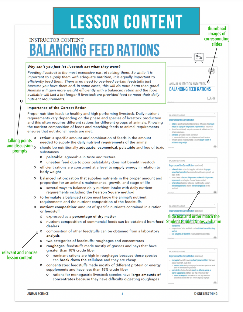Load image into Gallery viewer, CCANS08.4 Balancing Feed Rations, Animal Science Complete Curriculum