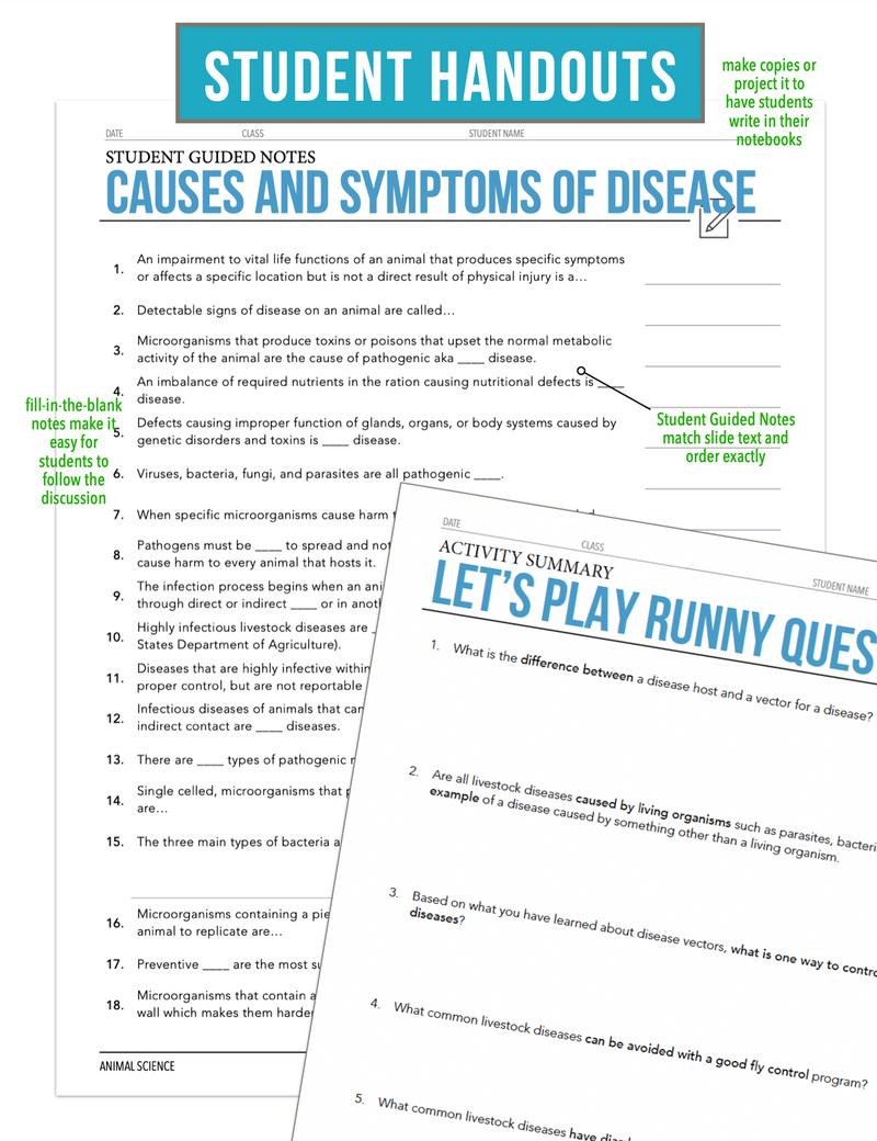 Load image into Gallery viewer, CCANS09.1 Causes and Symptoms of Disease, Animal Science Complete Curriculum
