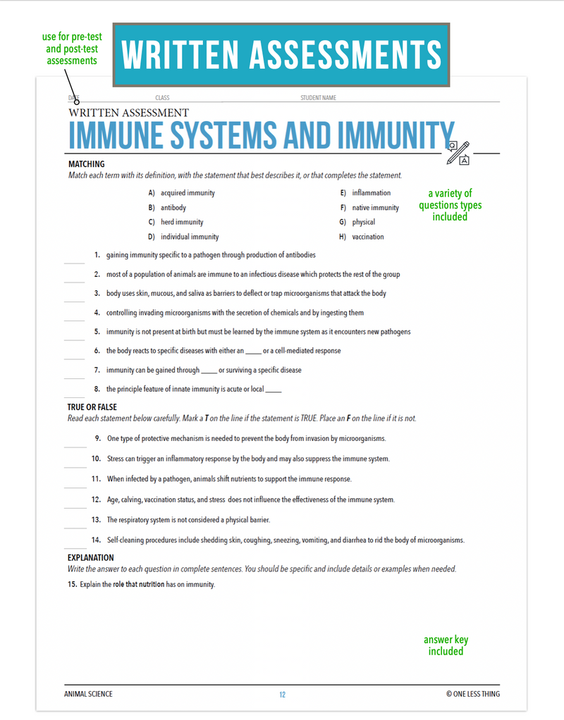 Load image into Gallery viewer, CCANS09.2 Immune Systems and Immunity, Animal Science Complete Curriculum