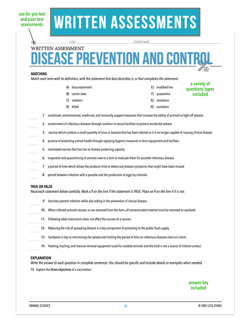 Load image into Gallery viewer, CCANS09.3 Disease Prevention and Control, Animal Science Complete Curriculum