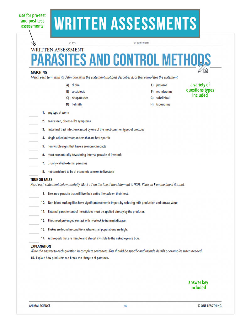 Load image into Gallery viewer, CCANS09.4 Parasites and Control Methods, Animal Science Complete Curriculum