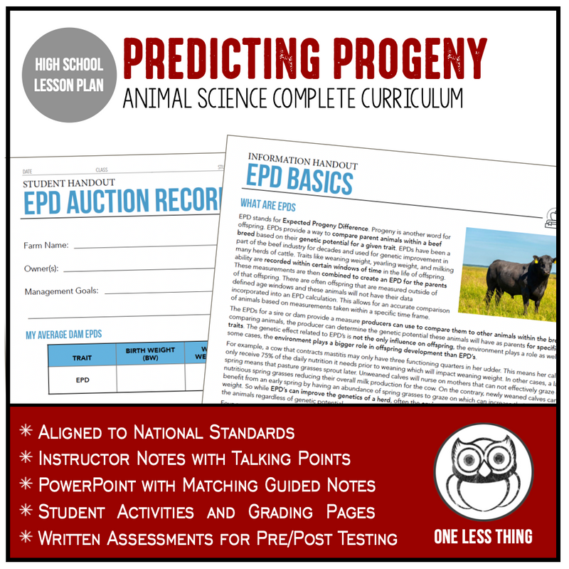 Load image into Gallery viewer, CCANS10.2 Predicting Progeny, Animal Science Complete Curriculum