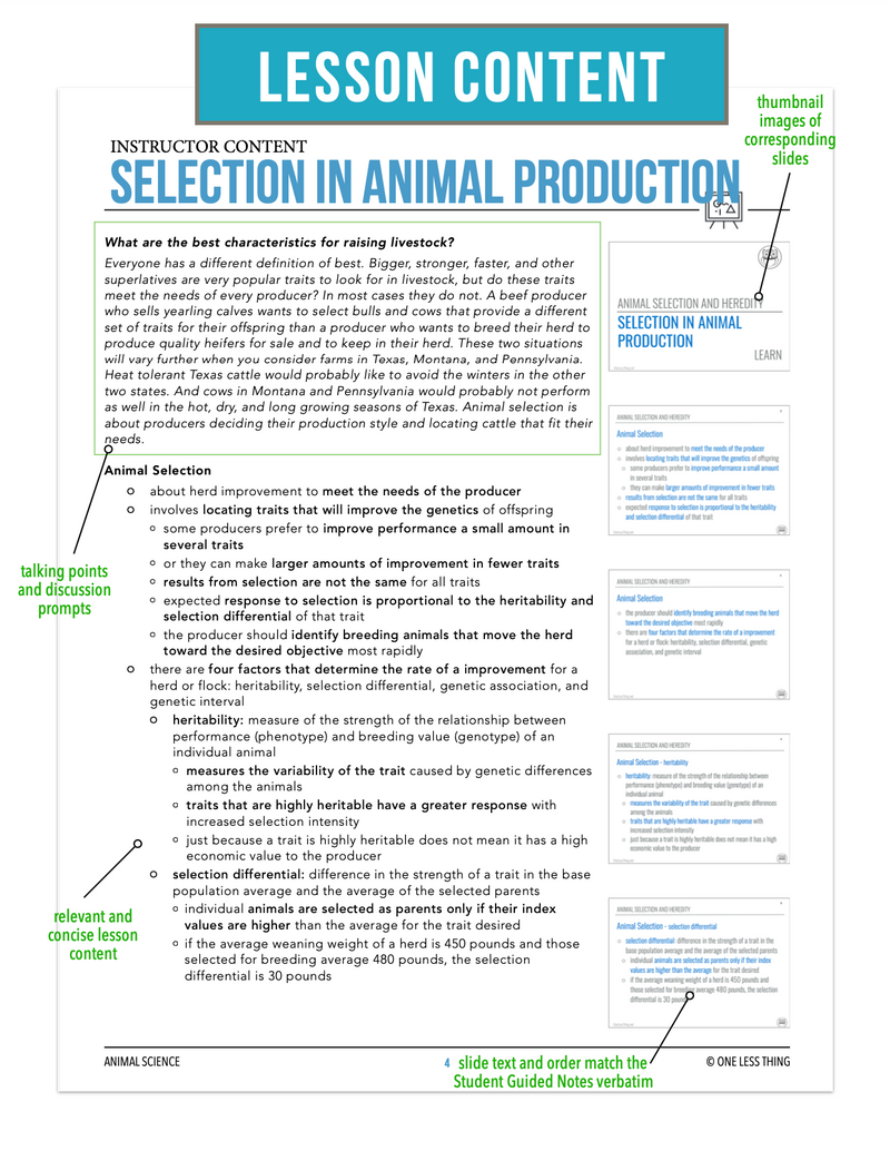 Load image into Gallery viewer, CCANS10.3 Selection in Animal Production, Animal Science Complete Curriculum