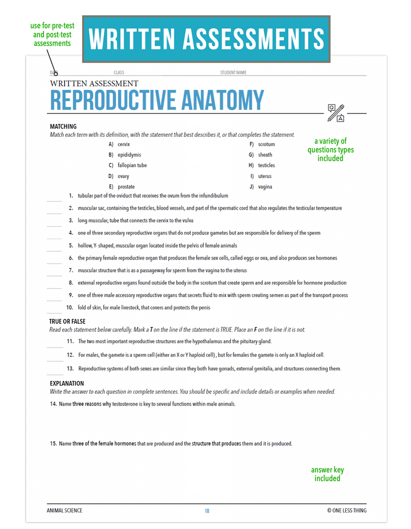 Load image into Gallery viewer, CCANS11.1 Reproductive Anatomy, Animal Science Complete Curriculum