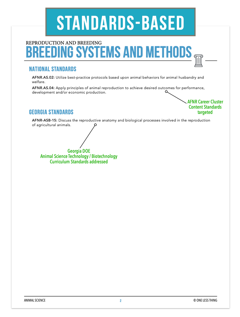 Load image into Gallery viewer, CCANS11.3 Breeding Systems and Methods, Animal Science Complete Curriculum