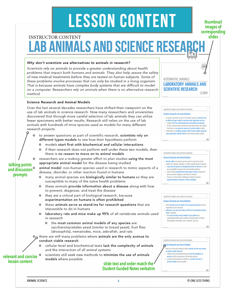 Load image into Gallery viewer, CCANS12.2 Lab Animals and Science Research, Animal Science Complete Curriculum