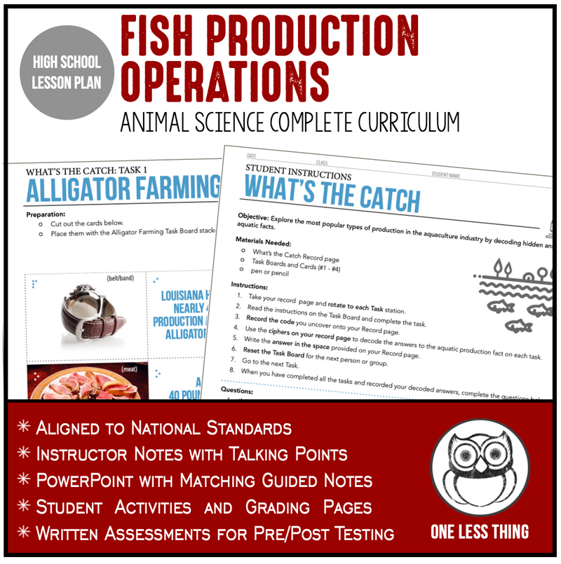 Load image into Gallery viewer, CCANS13.2 Fish Production, Animal Science Complete Curriculum
