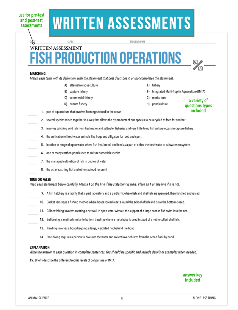 Load image into Gallery viewer, CCANS13.2 Fish Production, Animal Science Complete Curriculum