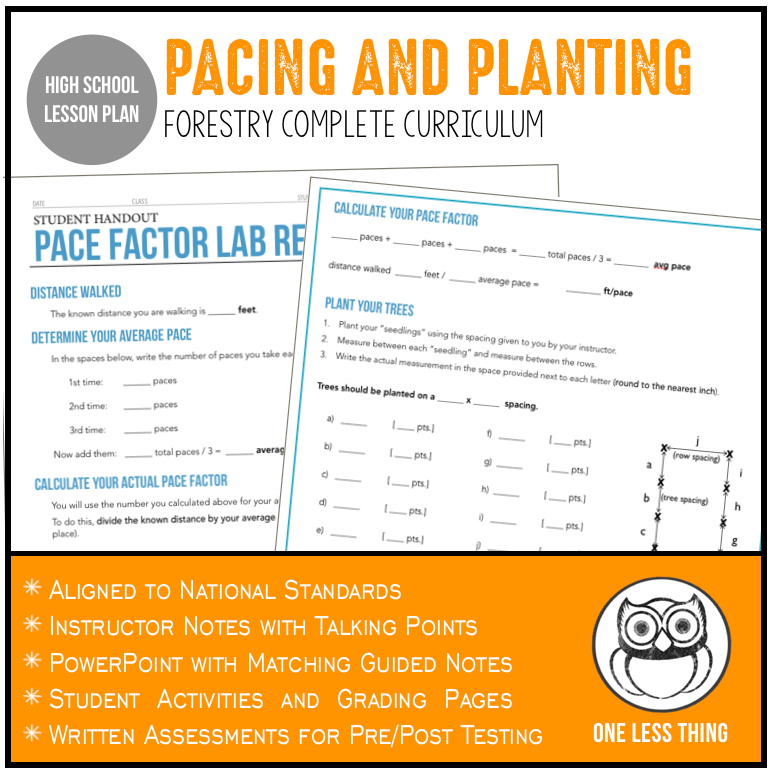 Load image into Gallery viewer, CCFOR05.4 Pacing and Planting, Forestry Complete Curriculum