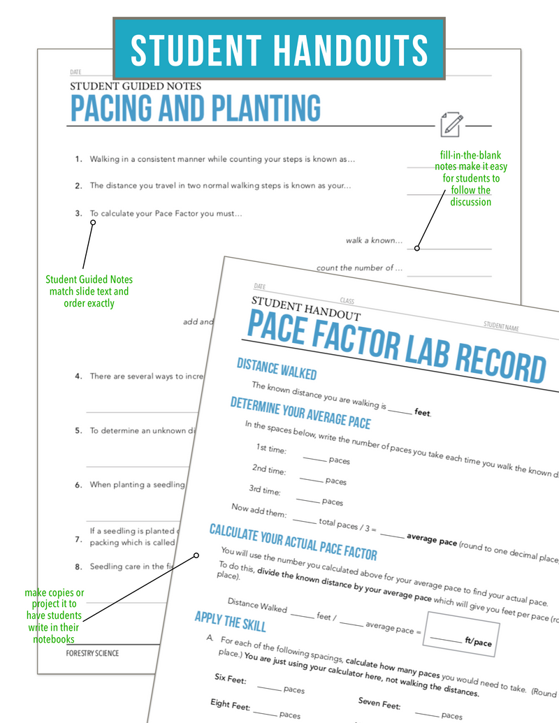 Load image into Gallery viewer, CCFOR05.4 Pacing and Planting, Forestry Complete Curriculum