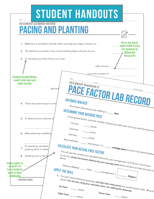 CCFOR05.4 Pacing and Planting, Forestry Complete Curriculum