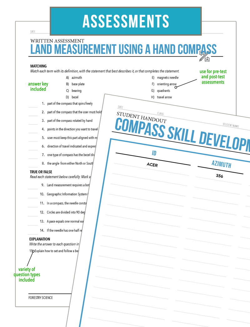 Load image into Gallery viewer, CCFOR11.1 Land Measurement with a Compass, Forestry Complete Curriculum