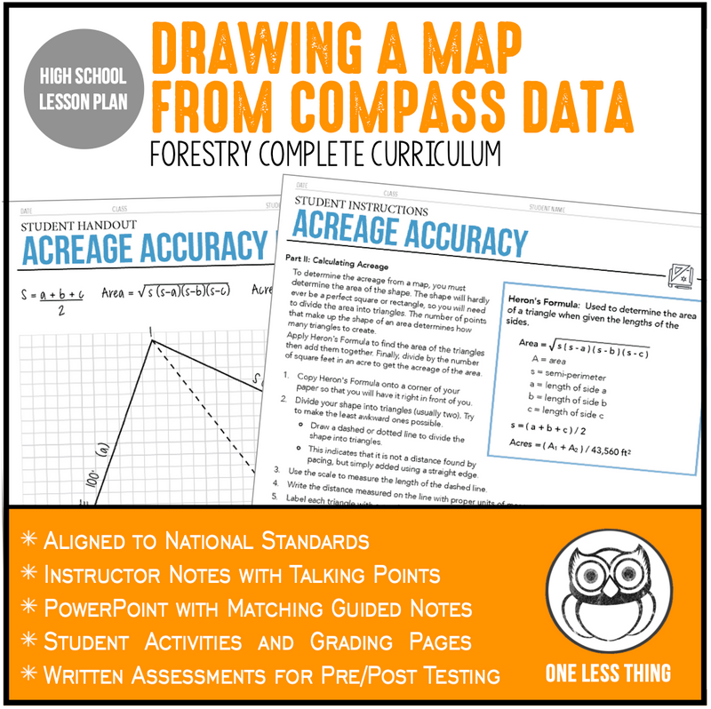 Load image into Gallery viewer, CCFOR11.2 Drawing a Map from Compass Data, Forestry Complete Curriculum