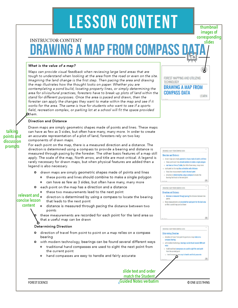 Load image into Gallery viewer, CCFOR11.2 Drawing a Map from Compass Data, Forestry Complete Curriculum