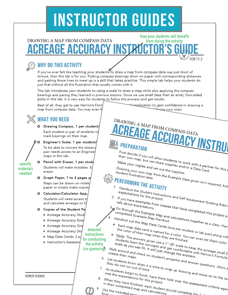 Load image into Gallery viewer, CCFOR11.2 Drawing a Map from Compass Data, Forestry Complete Curriculum