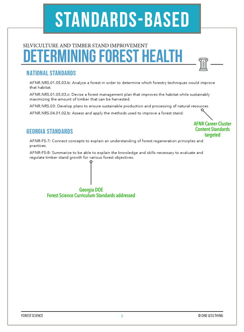 Load image into Gallery viewer, CCFOR12.1 Determining Forest Health, Forestry Complete Curriculum
