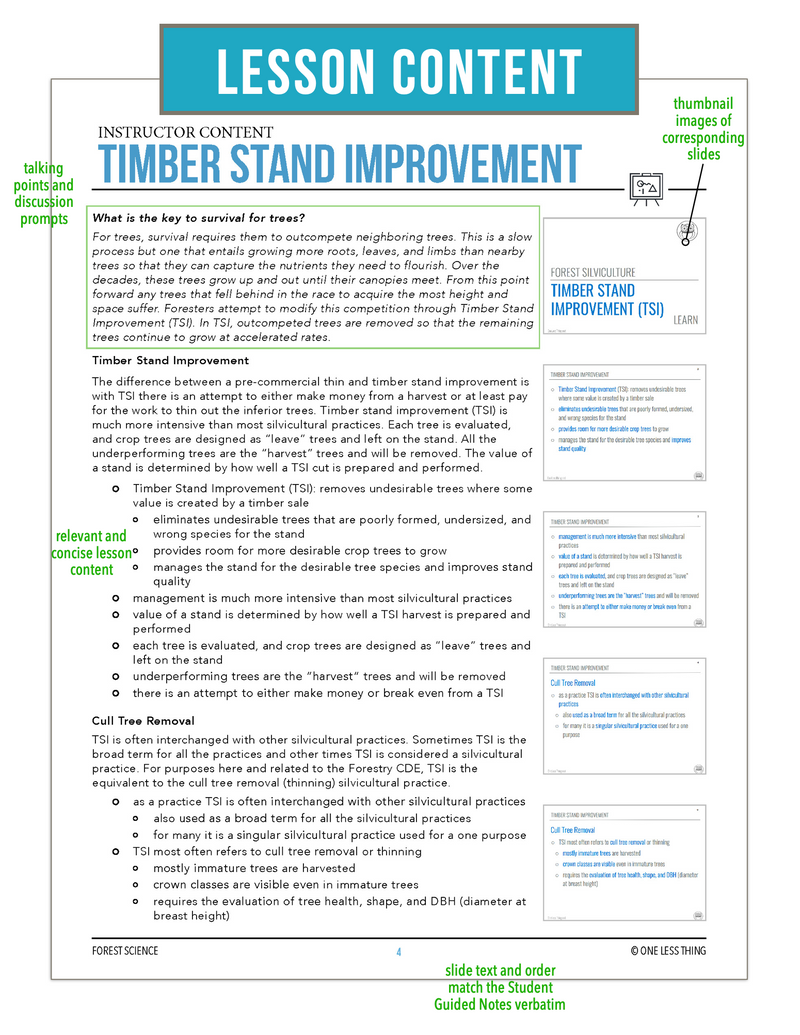 Load image into Gallery viewer, CCFOR12.3 Timber Stand Improvement, Forestry Complete Curriculum