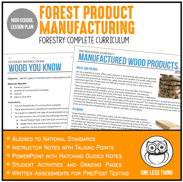 CCFOR02.2 Forest Product Manufacturing, Forestry Complete Curriculum