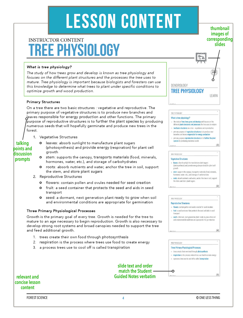 Load image into Gallery viewer, CCFOR03.1 Tree Physiology, Forestry Complete Curriculum