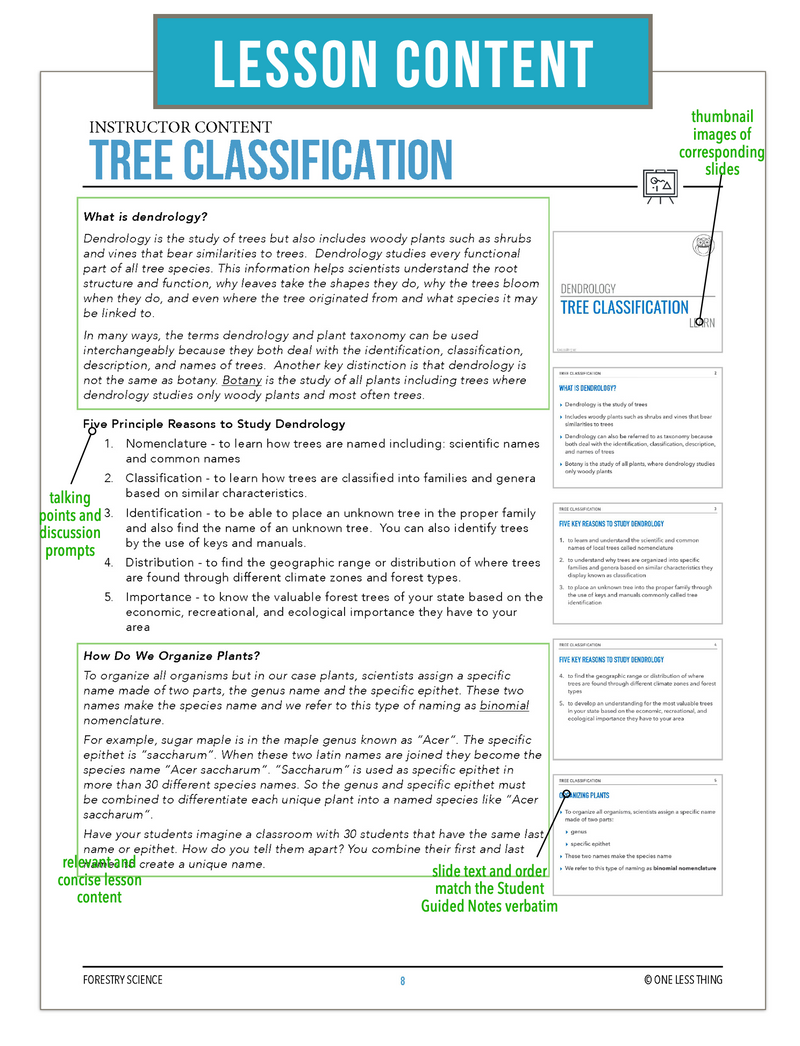 Load image into Gallery viewer, CCFOR03.3 Tree Classification, Forestry Complete Curriculum