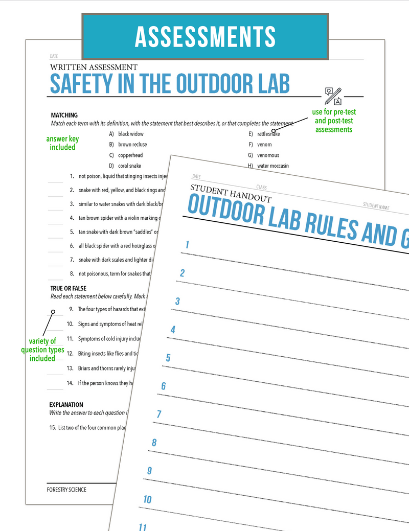 Load image into Gallery viewer, CCFOR04.1 Safety in the Outdoor Lab, Forestry Complete Curriculum