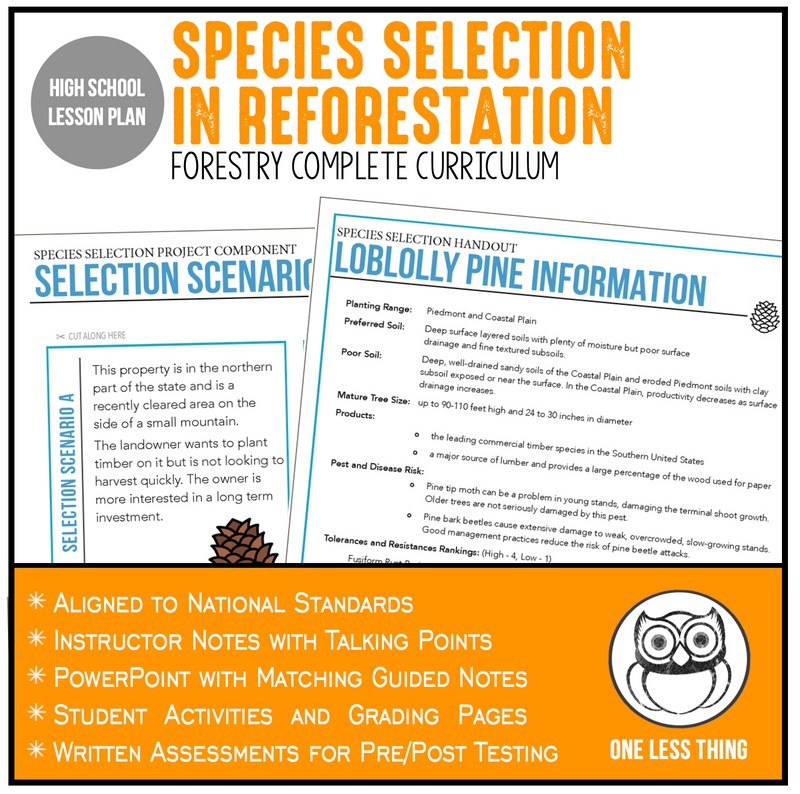 Load image into Gallery viewer, CCFOR05.2 Species Selection, Forestry Complete Curriculum