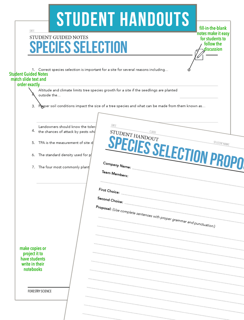 Load image into Gallery viewer, CCFOR05.2 Species Selection, Forestry Complete Curriculum
