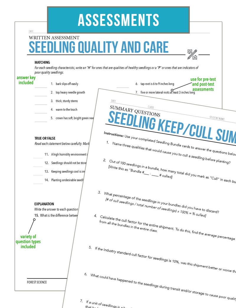 Load image into Gallery viewer, CCFOR05.3 Seedling Quality and Care, Forestry Complete Curriculum