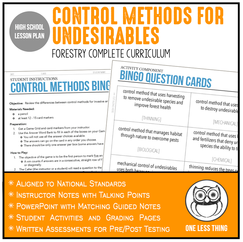 Load image into Gallery viewer, CCFOR06.2 Control Methods for Undesirables, Forestry Complete Curriculum