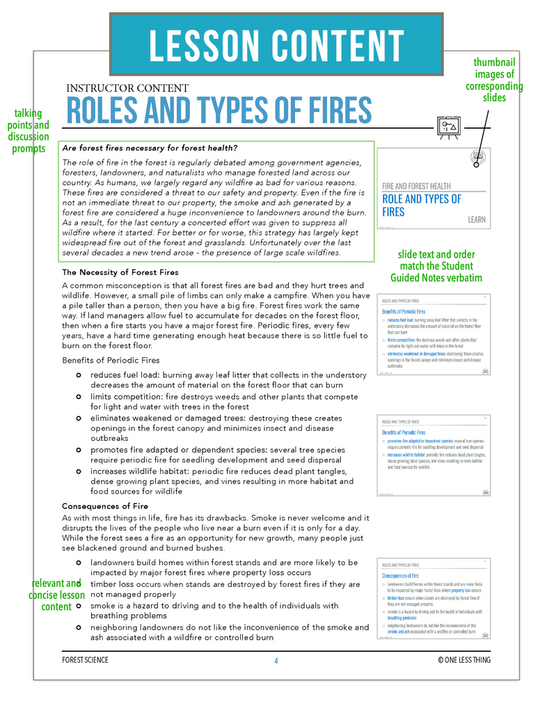 CCFOR07.1 Roles and Types of Fire, Forestry Complete Curriculum