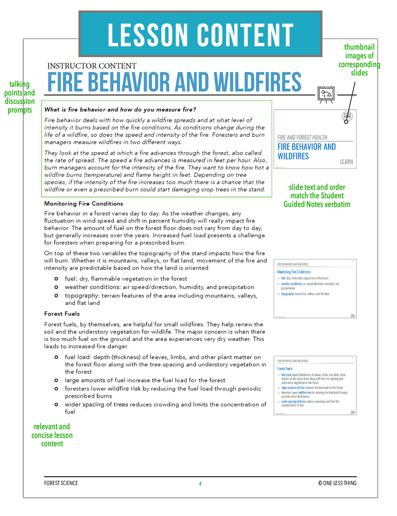 Load image into Gallery viewer, CCFOR07.2 Fire Behavior and Wildfires, Forestry Complete Curriculum