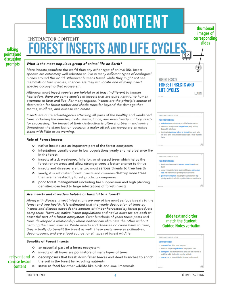 Load image into Gallery viewer, CCFOR08.1 Forest Insects and Life Cycles, Forestry Complete Curriculum