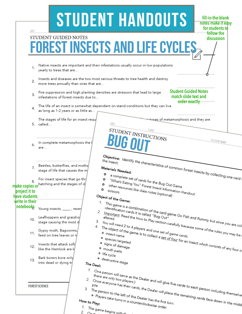 Load image into Gallery viewer, CCFOR08.1 Forest Insects and Life Cycles, Forestry Complete Curriculum