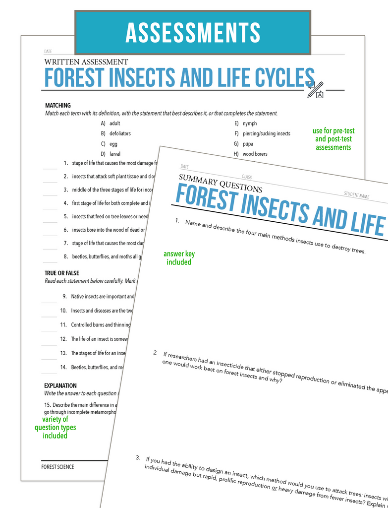 CCFOR08.1 Forest Insects and Life Cycles, Forestry Complete Curriculum