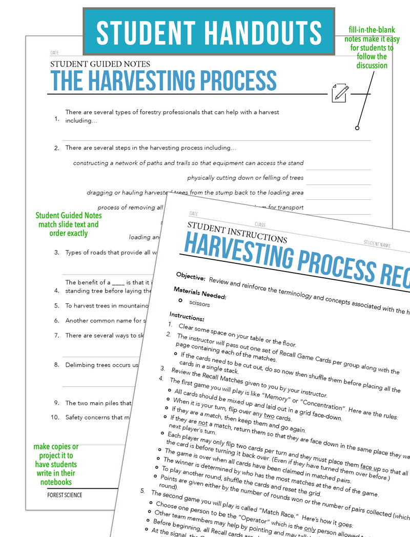 Load image into Gallery viewer, CCFOR09.1 The Harvesting Process, Forestry Complete Curriculum