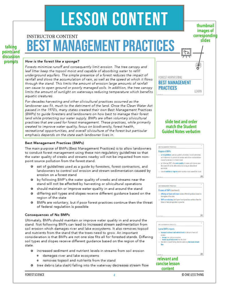 Load image into Gallery viewer, CCFOR09.3 Best Management Practices, Forestry Complete Curriculum