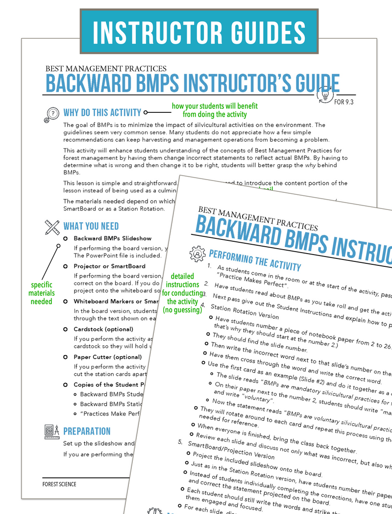 Load image into Gallery viewer, CCFOR09.3 Best Management Practices, Forestry Complete Curriculum