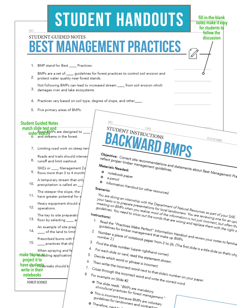 Load image into Gallery viewer, CCFOR09.3 Best Management Practices, Forestry Complete Curriculum