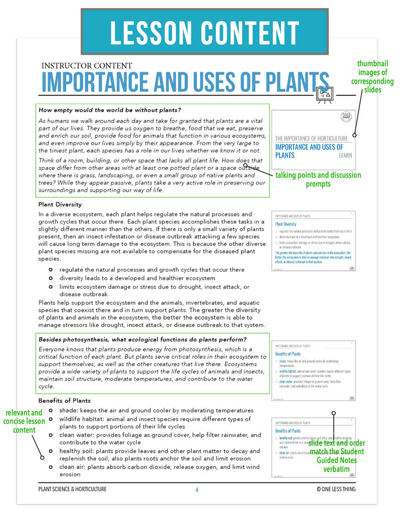 Load image into Gallery viewer, CCPLT02.2 Importance and Uses of Plants, Plant Science Complete Curriculum