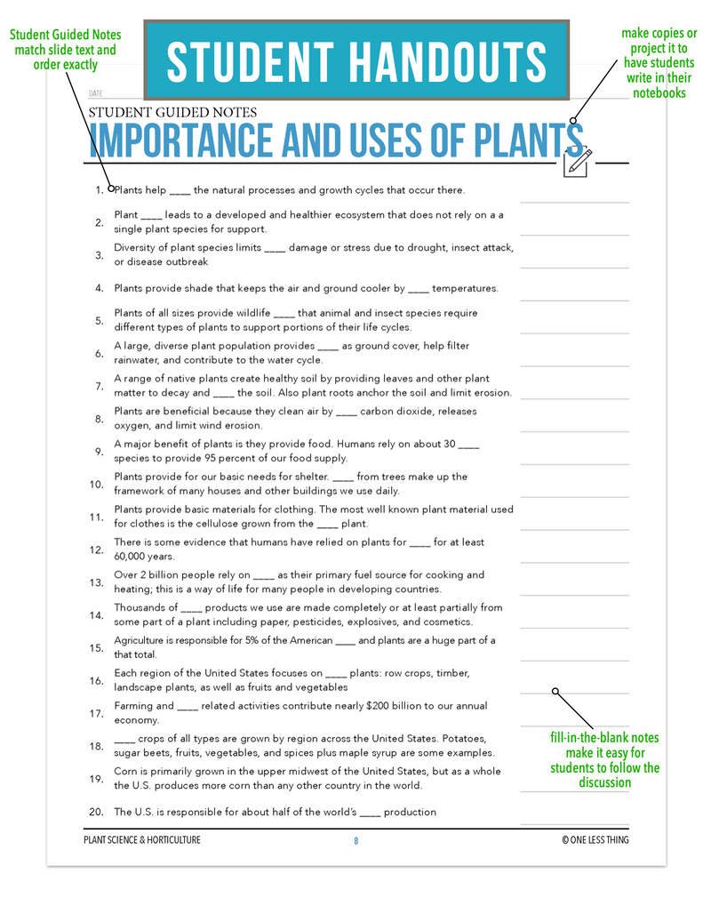 Load image into Gallery viewer, CCPLT02.2 Importance and Uses of Plants, Plant Science Complete Curriculum
