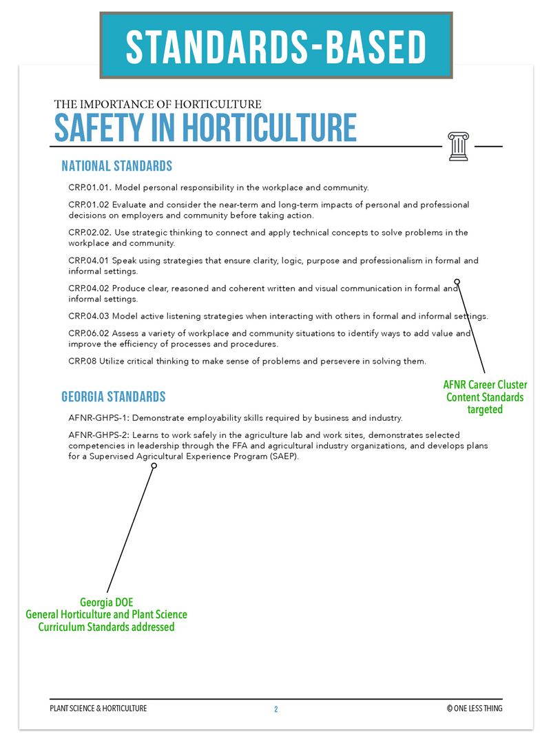 Load image into Gallery viewer, CCPLT02.4 Safety in Horticulture, Plant Science Complete Curriculum