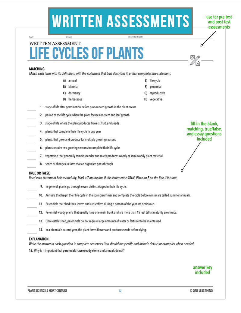 Load image into Gallery viewer, CCPLT03.1 Life Cycles of Plants, Plant Science Complete Curriculum