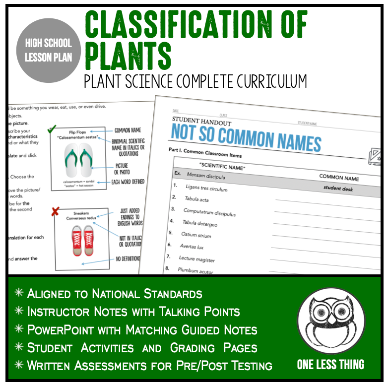 Load image into Gallery viewer, CCPLT03.3 Classification of Plants, Plant Science Complete Curriculum