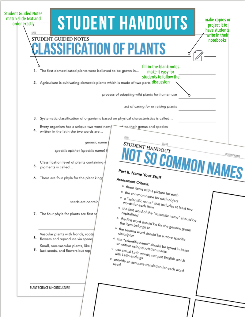 Load image into Gallery viewer, CCPLT03.3 Classification of Plants, Plant Science Complete Curriculum