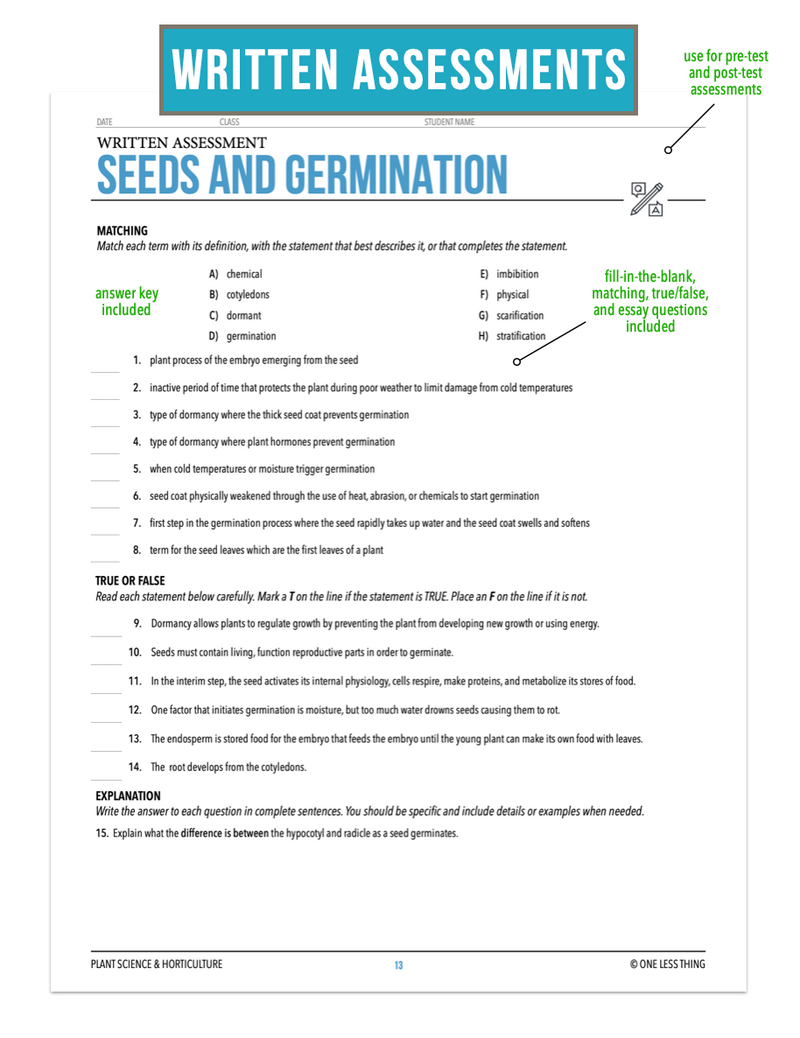 Load image into Gallery viewer, CCPLT04.1 Seeds and Germination, Plant Science Complete Curriculum