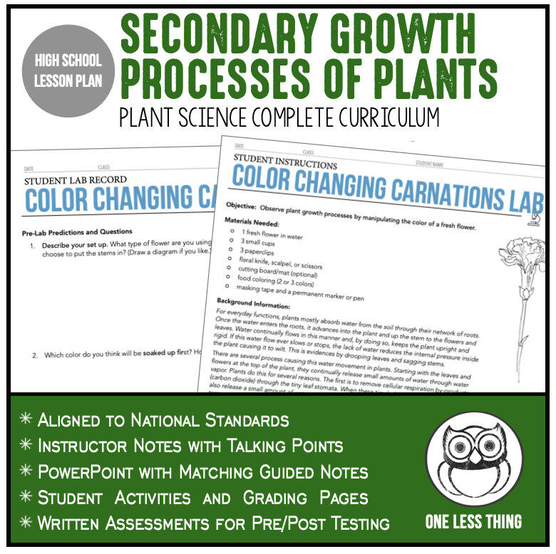 Load image into Gallery viewer, CCPLT04.2 Secondary Growth Processes, Plant Science Complete Curriculum