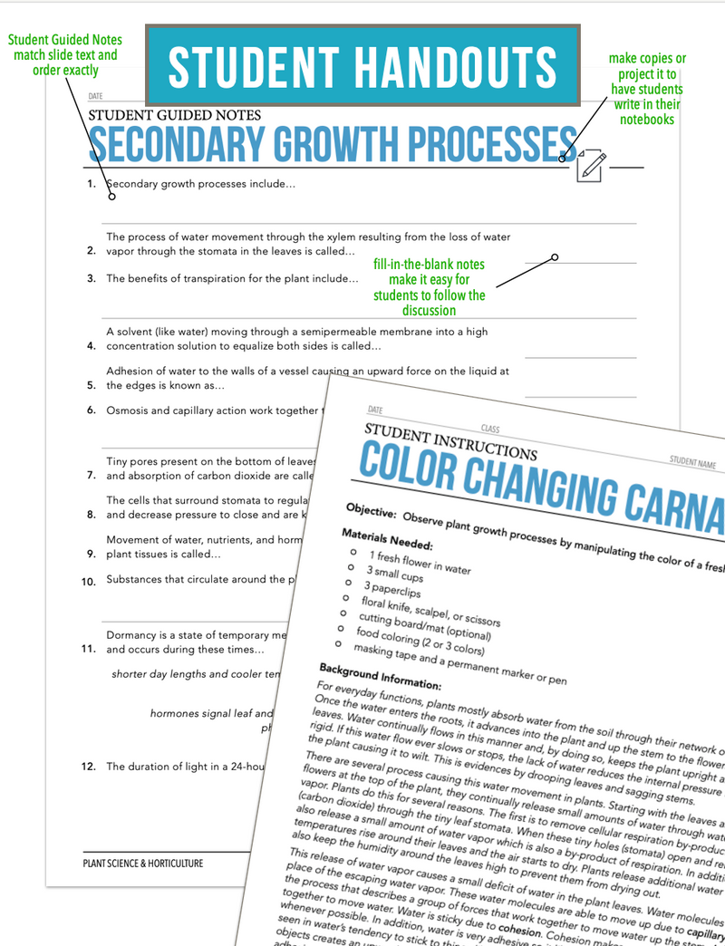 Load image into Gallery viewer, CCPLT04.2 Secondary Growth Processes, Plant Science Complete Curriculum