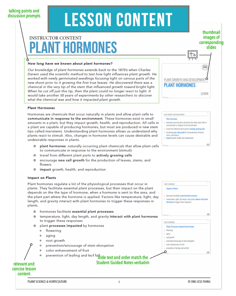 Load image into Gallery viewer, CCPLT04.4 Plant Hormones, Plant Science Complete Curriculum