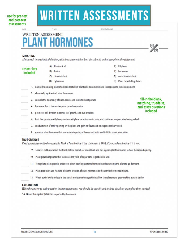 Load image into Gallery viewer, CCPLT04.4 Plant Hormones, Plant Science Complete Curriculum