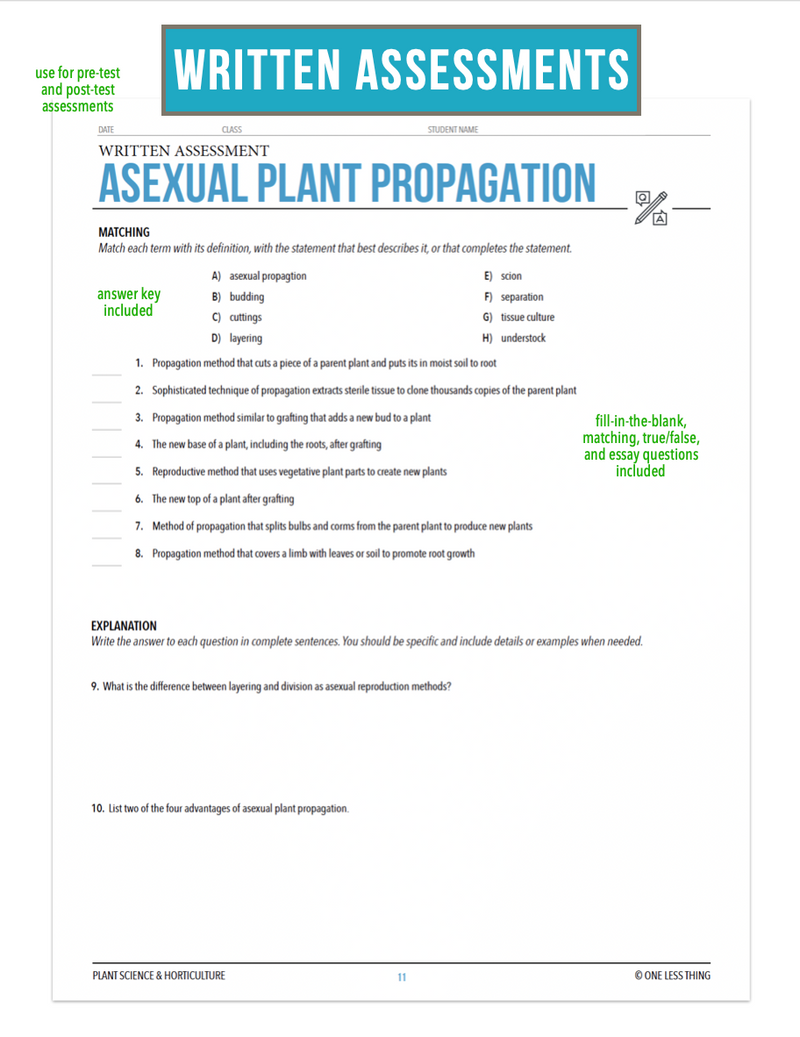 Load image into Gallery viewer, CCPLT05.2 Asexual Plant Propagation, Plant Science Complete Curriculum